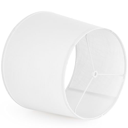 White Texture Lamp Shades for Table Lamp Set of 2 (2 Count)