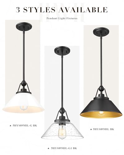 Black Pendant Light