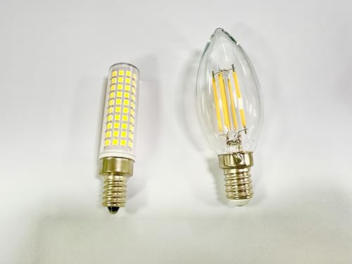 E12 C7 10W 6000K LED Candelabra Bulbs 100w Equivalent (5 Count)