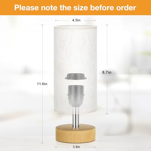 Table Lamp for Bedroom（Cream Shade