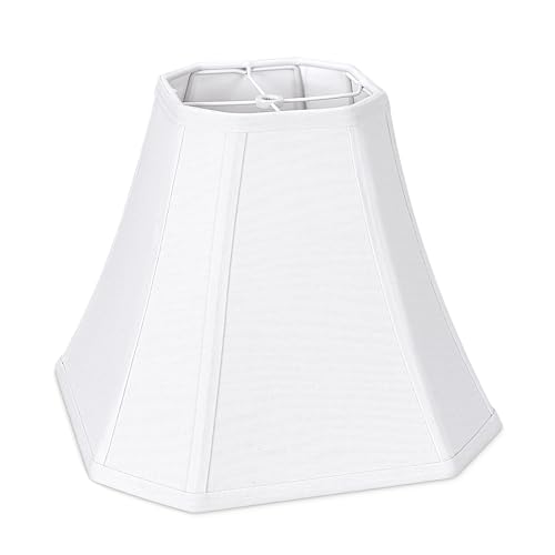 1 Pack White Square Cut Corner Lamp Shades