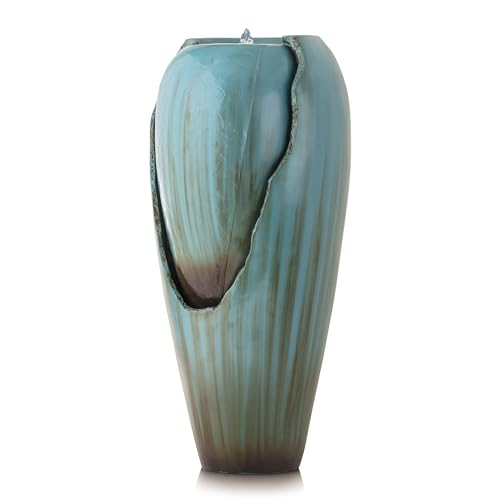 33" Tall Outdoor Antique Jar Water Fountain