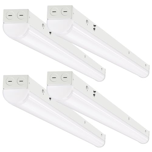 4FT LED Linear Light Fixture 4Pack (4 Count)