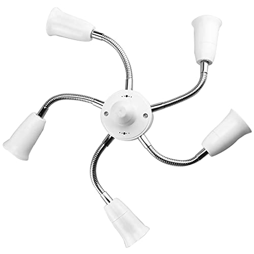 6 in 1 E26 E27 Light Socket Splitter