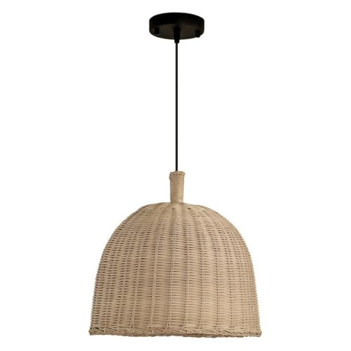 13.8" Rattan Pendant Light