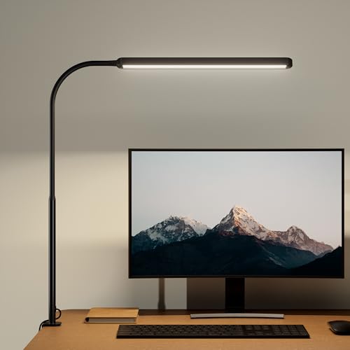 Eye Caring LED Desk Lamp Work Lamp Office Lamp with Side Clamp