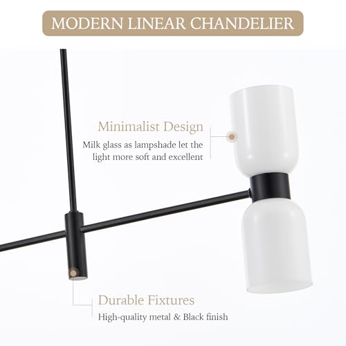 Modern Linear Chandelier for Kitchen Island
