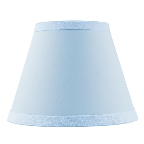32040A Transitional Hardback Empire Shape Spider Construction Lamp Shade in Light Blue