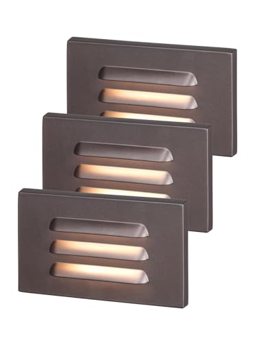3 Pack 5CCT 120V LED Step Lights (3 Count)