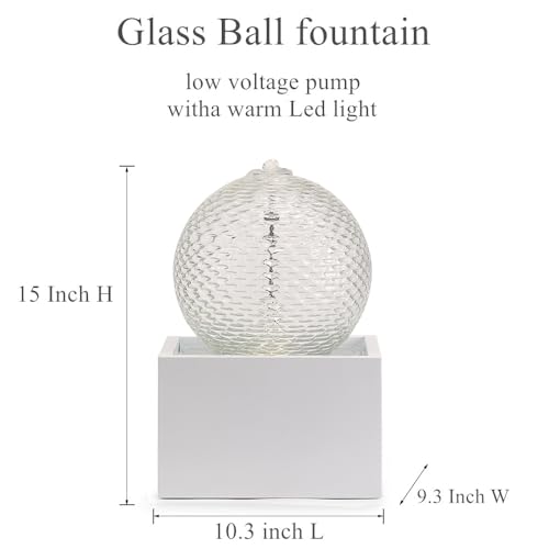 Indoor Water Feature Tabletop Ceramic Fountain Home Kitchen Office Decoration Modern Design Style