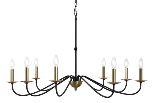 Wicklow 8 Light Farmhouse Chandelier 40"