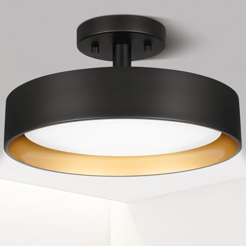 Semi Flush Mount LED Ceiling Light 5000K