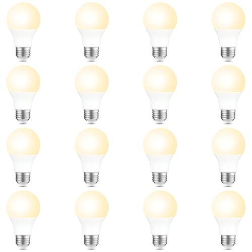 16 Pack A19 LED Light Bulbs 60W Equivalent (4 Count)