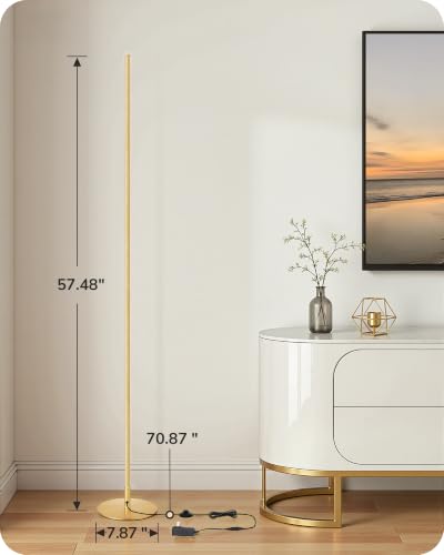 2 Pack 57.5” Corner Lamp with Remote (2 Count)