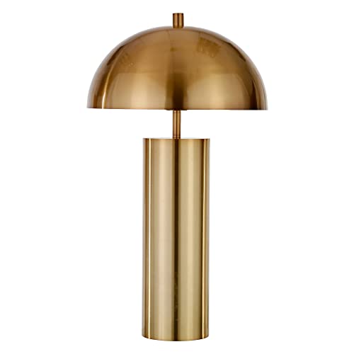 York 27" Tall Table Lamp with Metal Shade in Brass