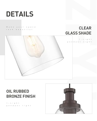 1 Light Farmhouse Pendant Light