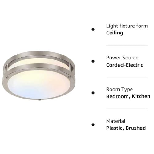 10 inch Flush Mount LED Ceiling Light Fixture