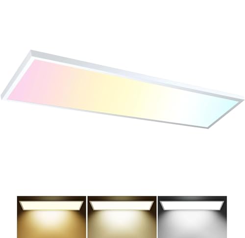 1 Pack 1x4 LED Flat Panel Light Surface Mount White