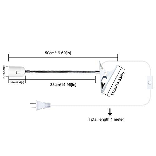 E26 Clamp Lamp Fixture (2 Count)