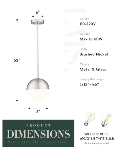 2 Pack Modern Pendant Lights (2 Count)