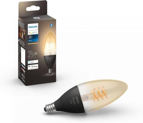 White Ambiance Filament E12 Candle Bulb Full Range of White Light