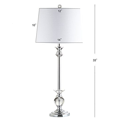 Elizabeth 33" Crystal Metal Table Lamp
