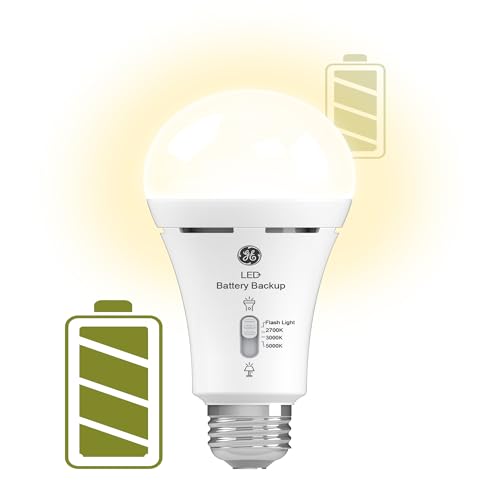 LED+ Battery Backup Emergency Light Bulbs A21 (2 Count)