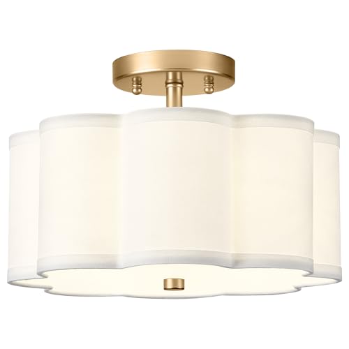Gold Semi Flush Mount Ceiling Light