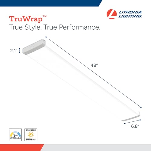 TruWrap 4 Foot LED Ceiling Light Fixture