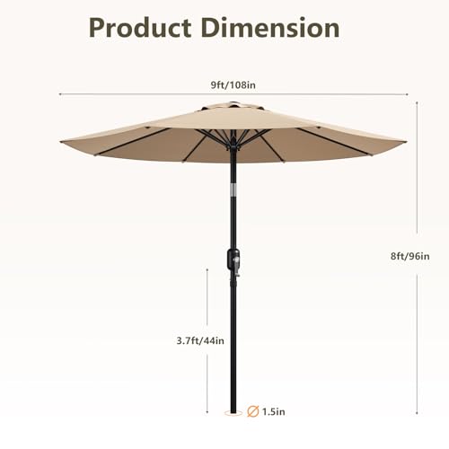 9FT Patio Umbrella