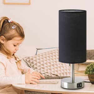 Bedside Lamp with USB Port