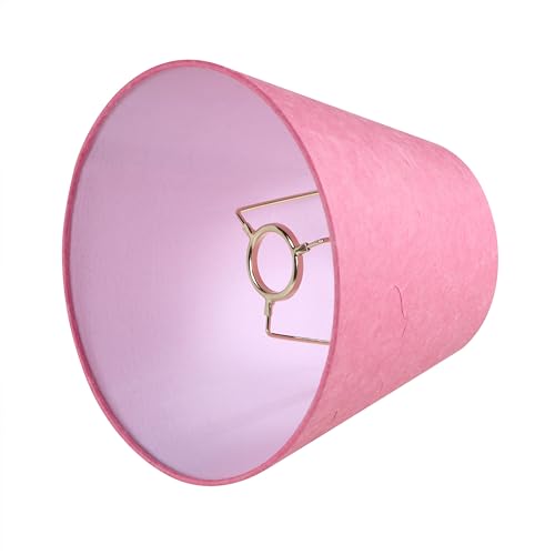 56043 Empire Uno Lamp Shade in Rose Red Parchment Wrinkled Paper