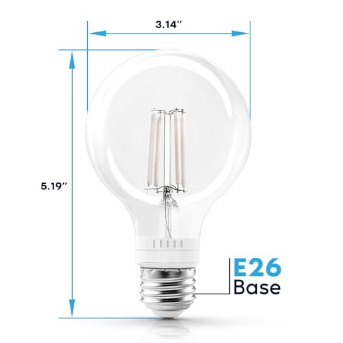 Vintage G25 LED Light Bulb 60 Watt Equivalent (12 Count)