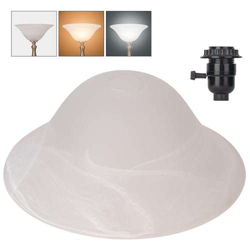 Glass Lamp Shade Replacement for Torchiere Floor Lamps