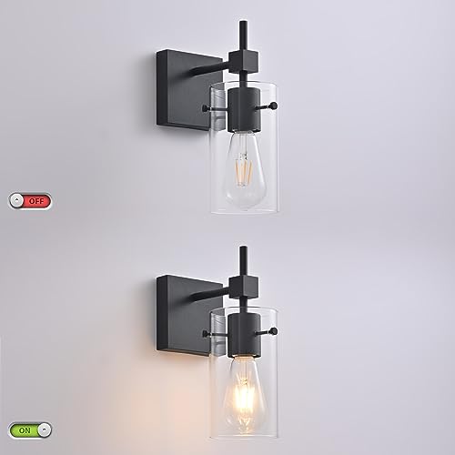1 Light Vintage Vanity Light Bathroom Light Fixture Over Mirror Wall Sconces Black Bathroom Lighting