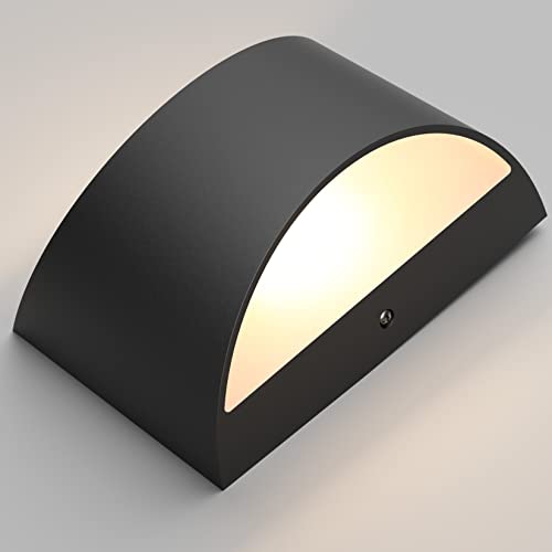 Black Modern LED Wall Sconce Indoor Wall Lights 1 Pack Hardwired Up and Down Wall Mount Light for Living Room Bedroom Hallway Corridor Conservatory Warm White 3000K