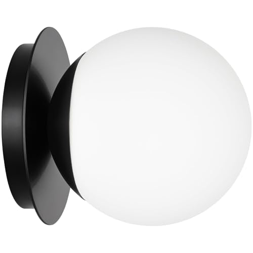 1 Pack Matte Black Wall Sconce