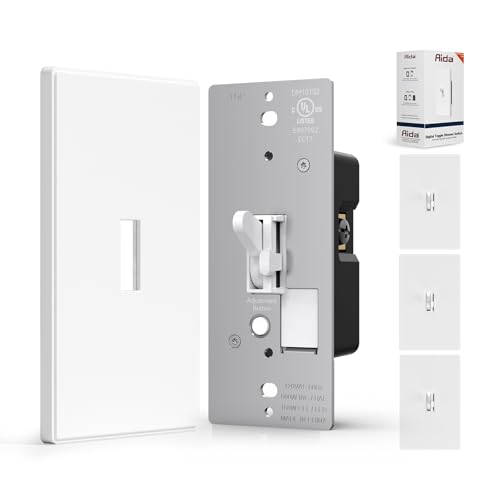 Digital Toggle Dimmer Switch for Dimmable LED (4 Count)
