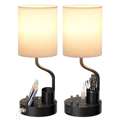Bedside Lamps for Bedroom Set of 2 (2 Count)