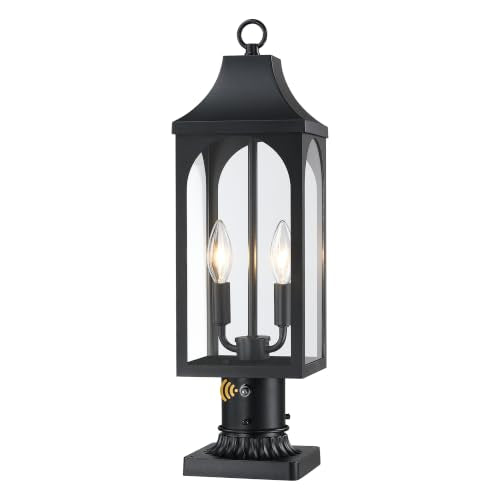 21.37 Inch Dusk to Dawn Outdoor Post Light