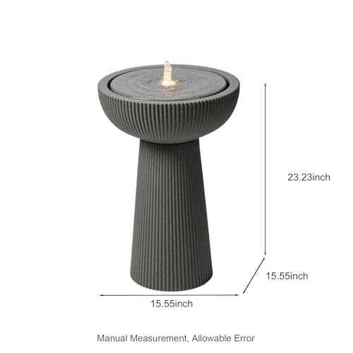 23.23" H Outdoor Water Fountain Made with Eco