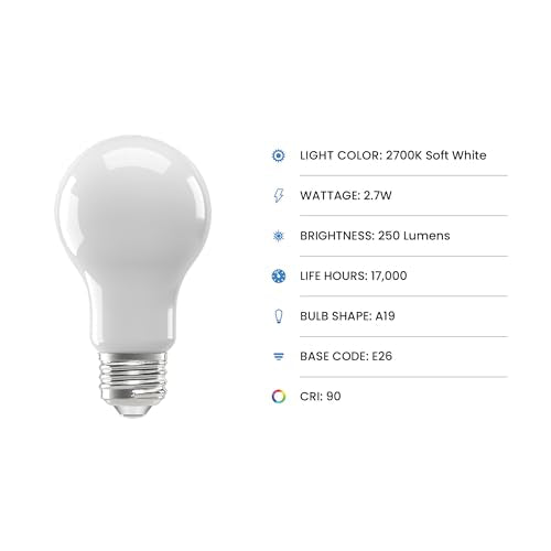 Enchance A19 LED Light Bulbs (4 Count)