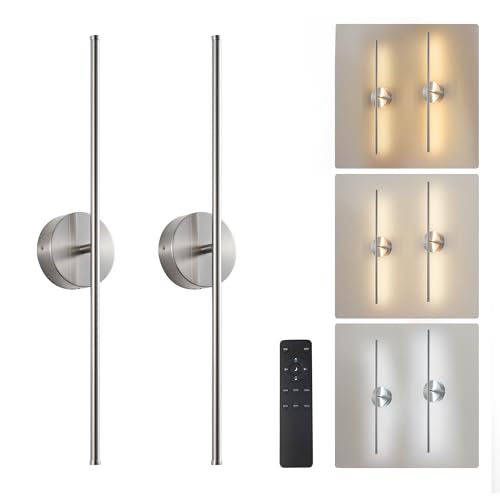 Removable Battery Operated Wall Sconces Set of Two (2 Count)