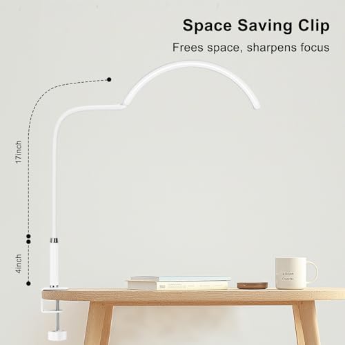 Professional Half Moon LED Desk Light for Nail Techs & Artists