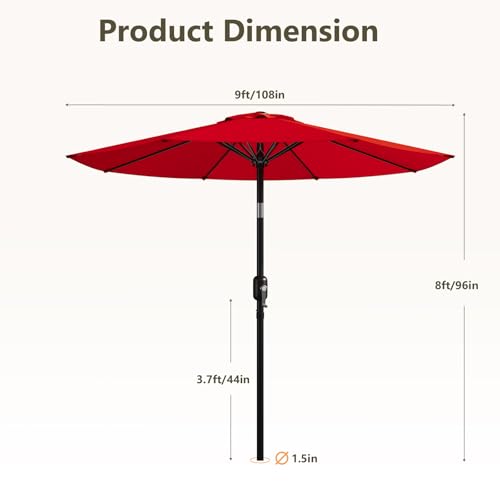 9FT Patio Umbrella