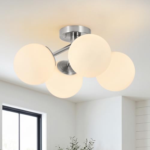 4 Light Mid Century Modern Ceiling Light