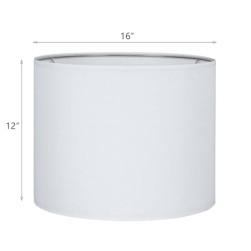 White Set of 2 Lampshade Requires Self