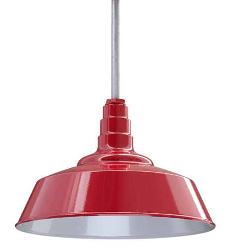 Industrial Pendant Light 20 Inch Extra Large Steel Warehouse Dome
