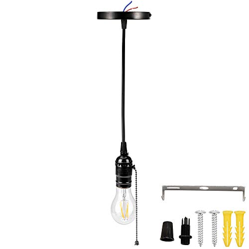 Industiral Pendant Light Fixture with Pull Chain
