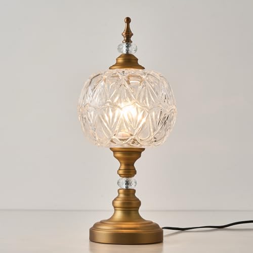 Vintage Table Lamp 8.3" Desk Lamp Table Light with Plug Switch